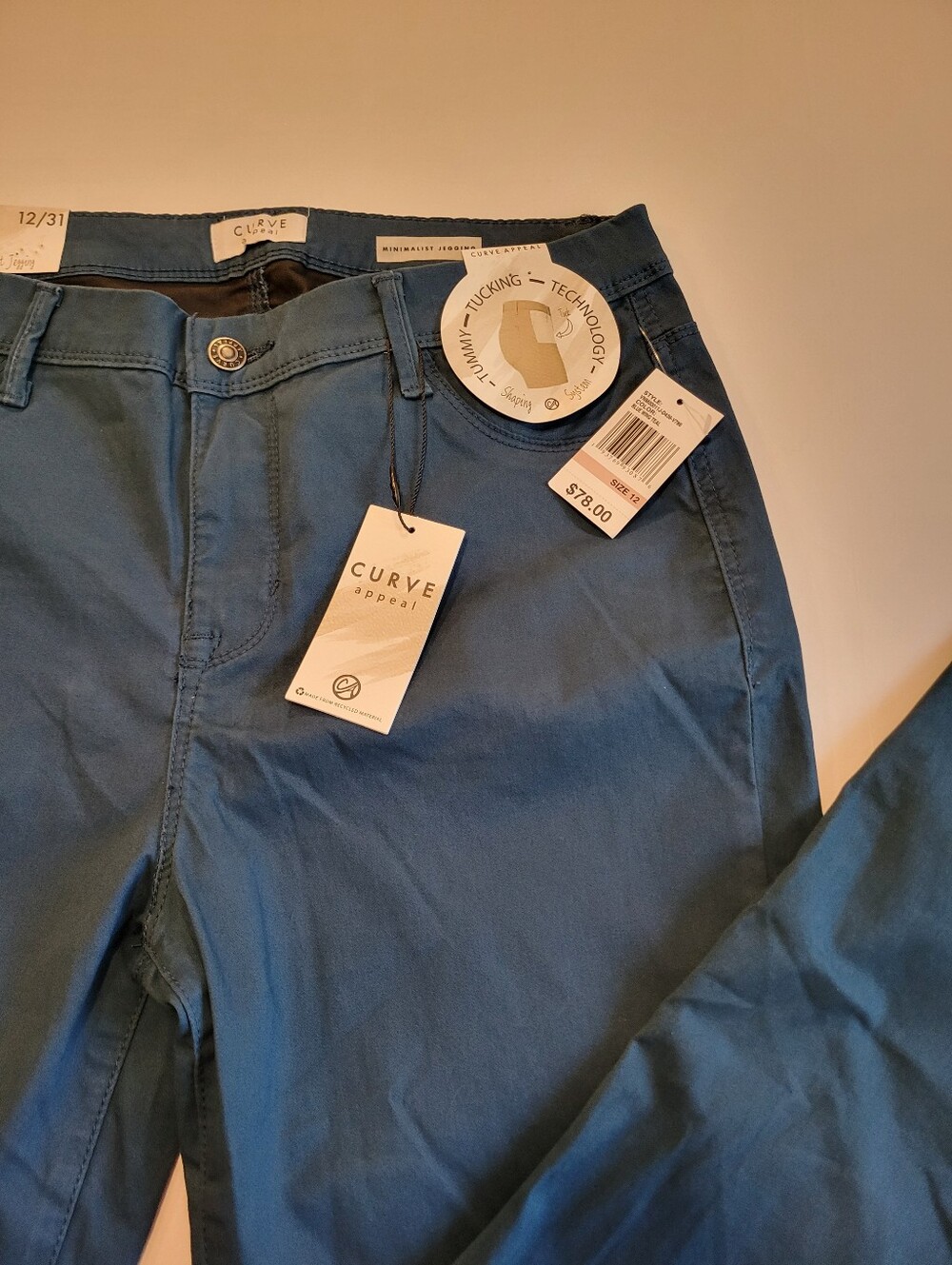 🍁Curve Appeal Minimalist Jegging Blue 12/31 NWT Tummy Tucking Technology - Picture 6 of 11